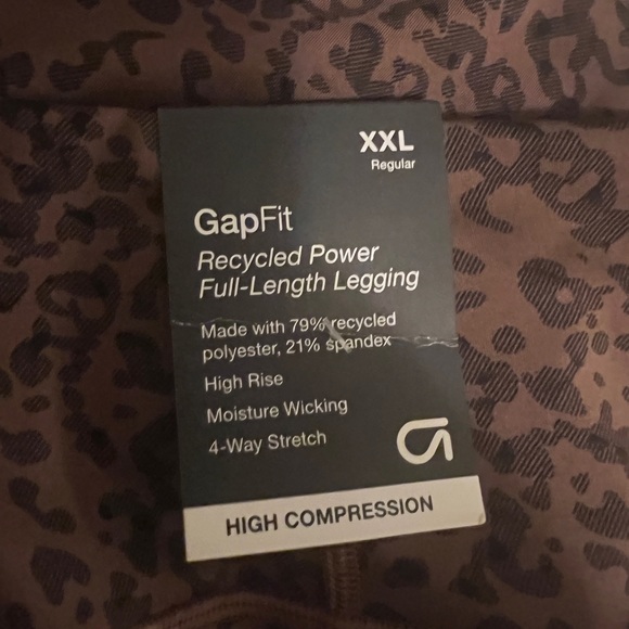COPY - Gapfit leopard print workout leggings XXL - Picture 3 of 3